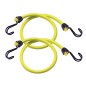 Zestaw 2 linek bungee 100 cm – Podwójny odwrócony hak – Kolor: żółty Zestaw 2 linek bungee 100 cm – Podwójny odwrócony hak – Kolor: żółty