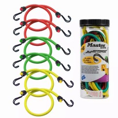 Master Lock 3040EURDAT – Twin Wire™ Bungee zestaw 6 linek