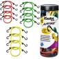 Słoik z uchwytem wypełniony 12 linkami bungee Twin Wire (460 + 480 + 4*100) – podwójny odwrócony hak Słoik z uchwytem wypełniony 12 linkami bungee Twin Wire (460 + 480 + 4*100) – podwójny odwrócony hak