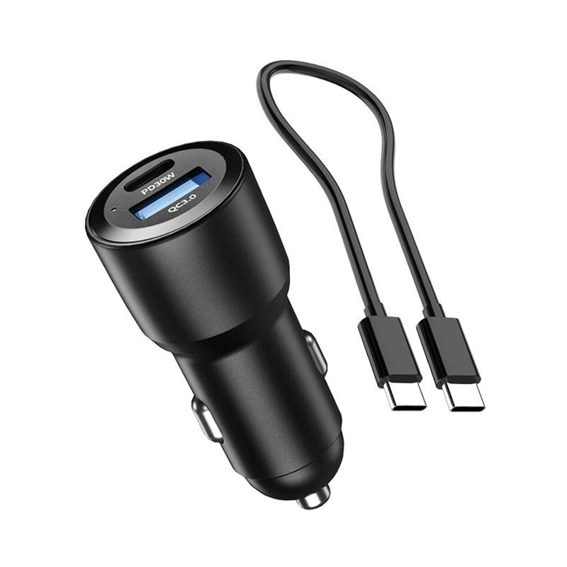 Ładowarka samochodowa USB Typ C + USB - eXtremestyle® - 60 W - CC60CU Ładowarka samochodowa USB Typ C + USB - eXtremestyle® - 60 W - CC60CU