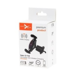 Uchwyt samochodowy PREMIUM z ładowarką indukcyjną / bezprzewodową - eXtreme® O-9 W
