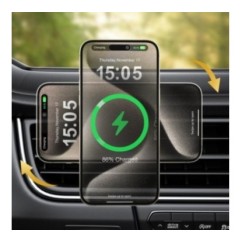 Uchwyt samochodowy PREMIUM z ładowarką indukcyjną / bezprzewodową eXtreme® - typ:O-17 W MagMax