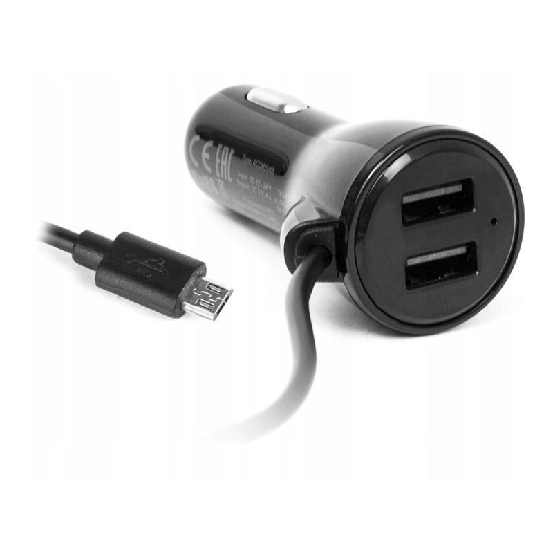 Ładowarka samochodowa micro USB + 2 x USB - eXtreme® Ampere - 4A - ACCM2U4B Ładowarka samochodowa micro USB + 2 x USB - eXtreme® Ampere - 4A - ACCM2U4B