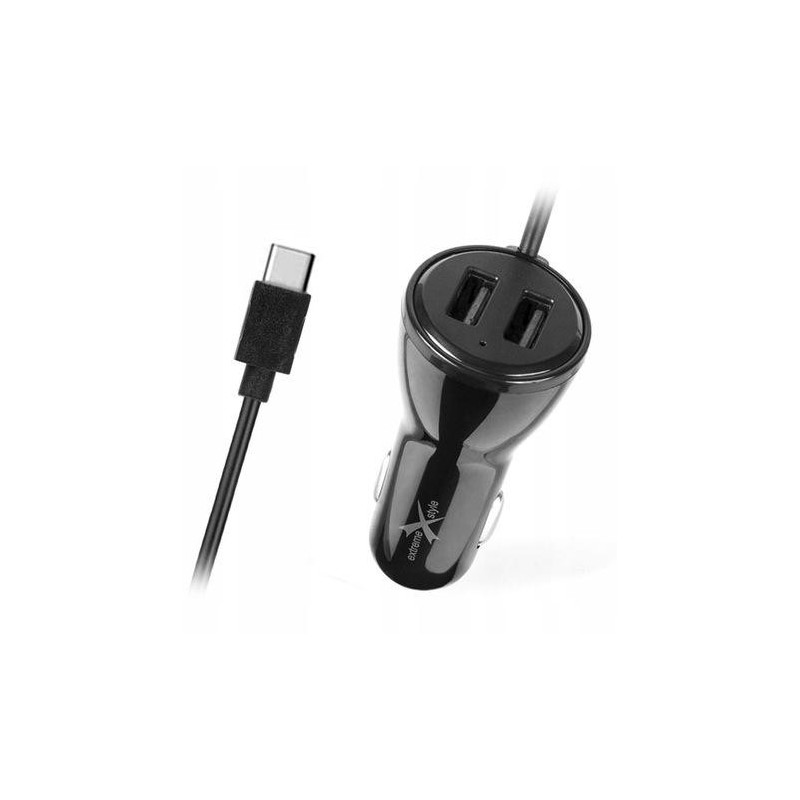 Ładowarka samochodowa do telefonu USB Typ-C + 2 x USB - eXtreme® Ampere - 4A - ACCC2U4B Ładowarka samochodowa do telefonu USB Typ-C + 2 x USB - eXtreme® Ampere - 4A - ACCC2U4B